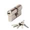 Cilindro di sicurezza nichelato a camma corta 30x40mm CISA