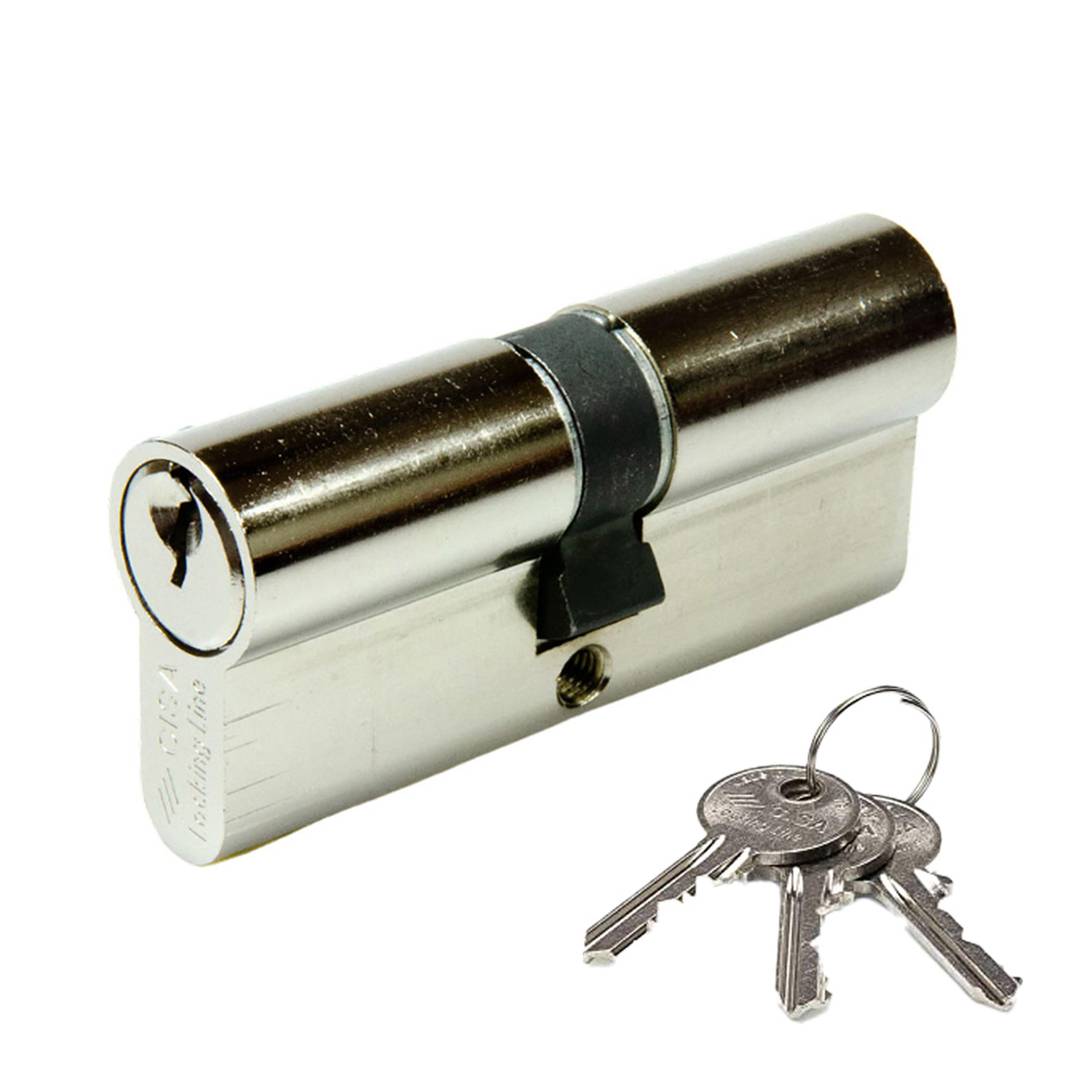 Cylindre de sécurité standard nickelé CISA 30x50mm
