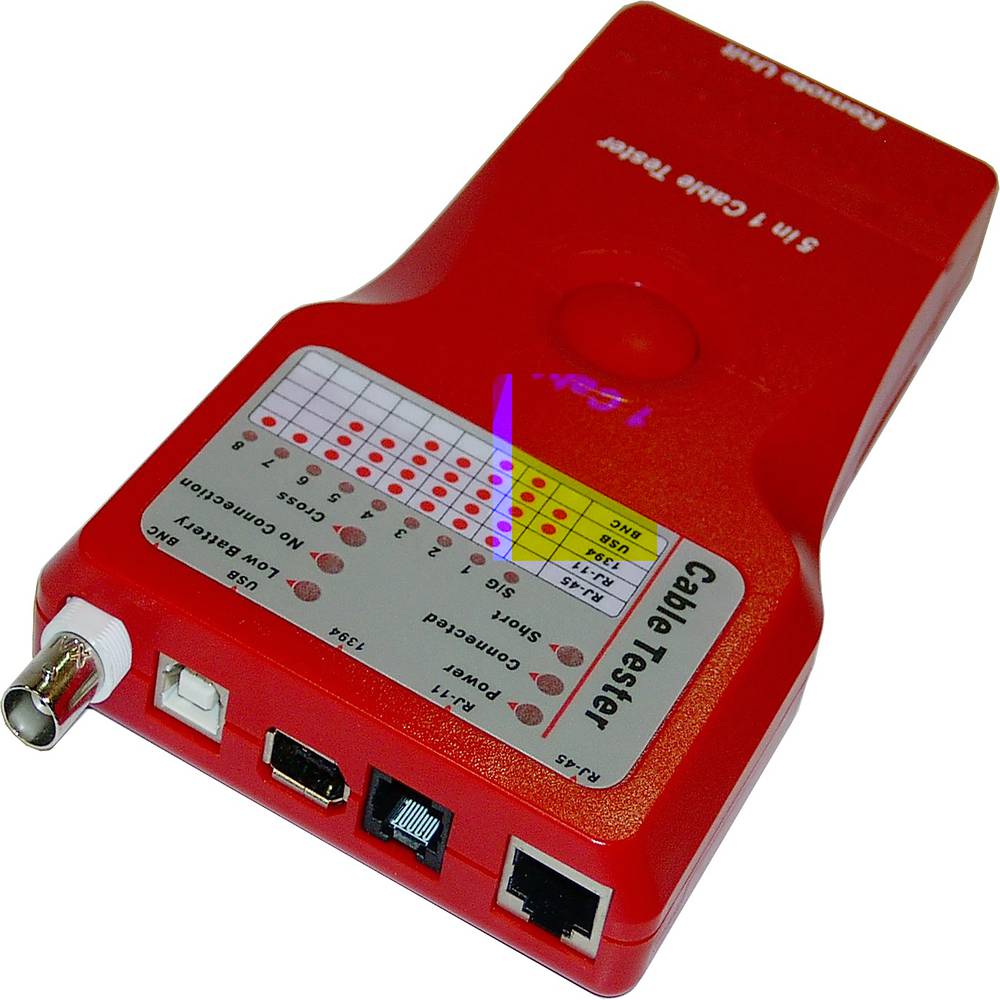 BNC 4-in-1 RJ45 USB Universal Network Cable Tester Tool RJ11 Multi-Tester 