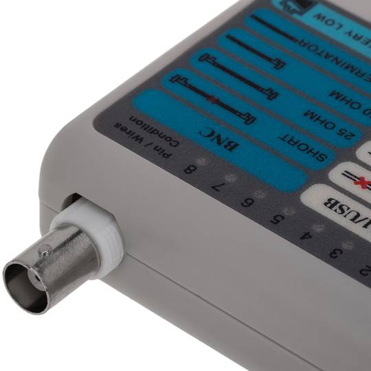Tester kabli 4 w 1 (RJ45 + RJ11 + USB + BNC)