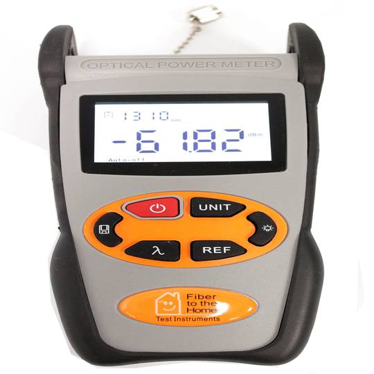 Optical Power Meter -70 dBm a +3 dBm con la memoria