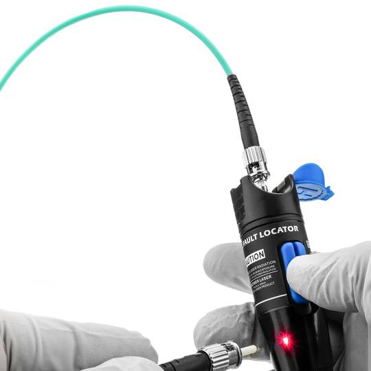 Localisateur de défauts pour fibre optique SM MM 10mW 650nm jusqu'à 5km