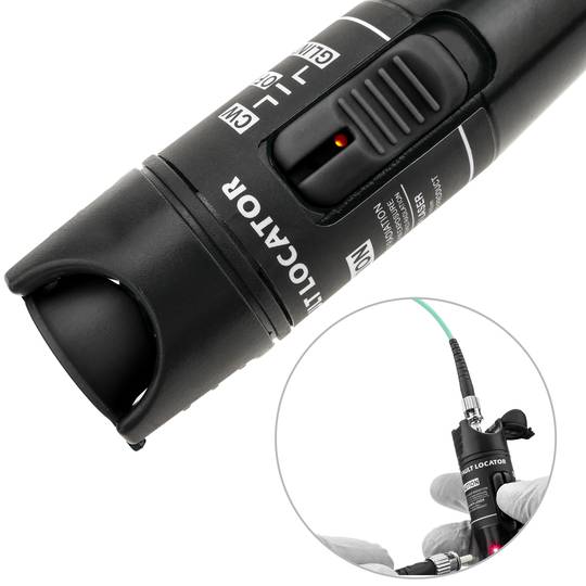 Emettitore luce per fibra ottica SM MM 30mW 650nm fino a 20km