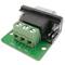 Adaptador de conexão serial DB9-macho para bloco de terminais de 3 pinos