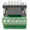 Adaptador de conexión serie DB9-macho a bloque de terminales de 6-pin