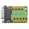 Adapter złącza szeregowego żeńskiego DB9 do 9-stykowego bloku zacisków 31x47x15mm