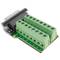 Adaptador de conexão DB15-macho para bloco de terminais de 16 pinos