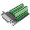 Adaptador de connexió DB15-femella a bloc de terminals de 16-pin