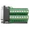 Adaptador de connexió DB15-femella a bloc de terminals de 16-pin