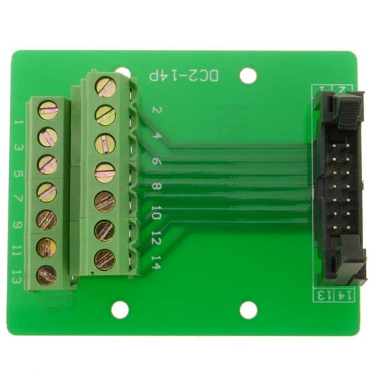 Adaptador de conexión serie DC2-14P a bloque de terminales de 14-pin