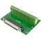 Adaptador de conexión serie DB37-hembra a bloque de terminales de 38-pin