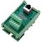 Adaptador de connexió RJ45-femella a bloc de terminals de 10-pin per a carril DIN