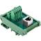 Adaptador de connexió RJ45-femella a bloc de terminals de 10-pin per a carril DIN