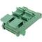 Adaptador de connexió RJ45-femella a bloc de terminals de 10-pin per a carril DIN