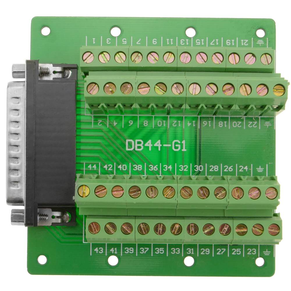 Adapter serielle Verbindung DB44-Stecker an 48-polige Klemmleiste Breakout Board