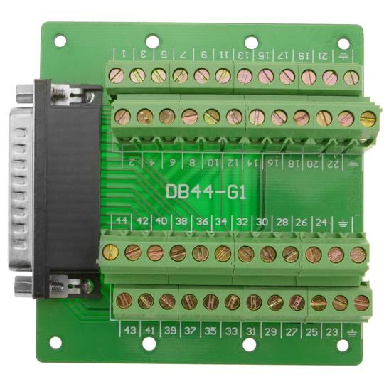 Adapter serielle Verbindung DB44-Stecker an 48-polige Klemmleiste Breakout Board