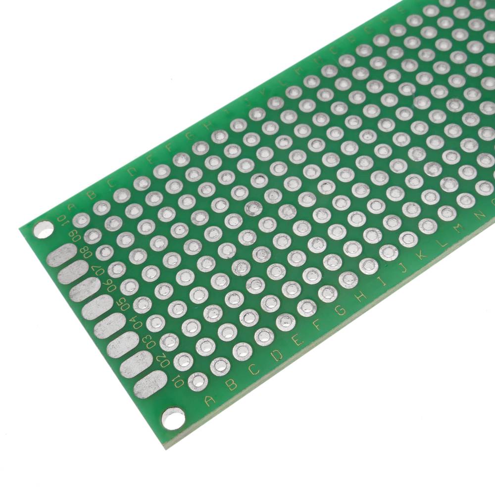 pcb 2pcs 3x7 cm Prototype Double-Side PCB 3 x 7 Panel Universal Board 