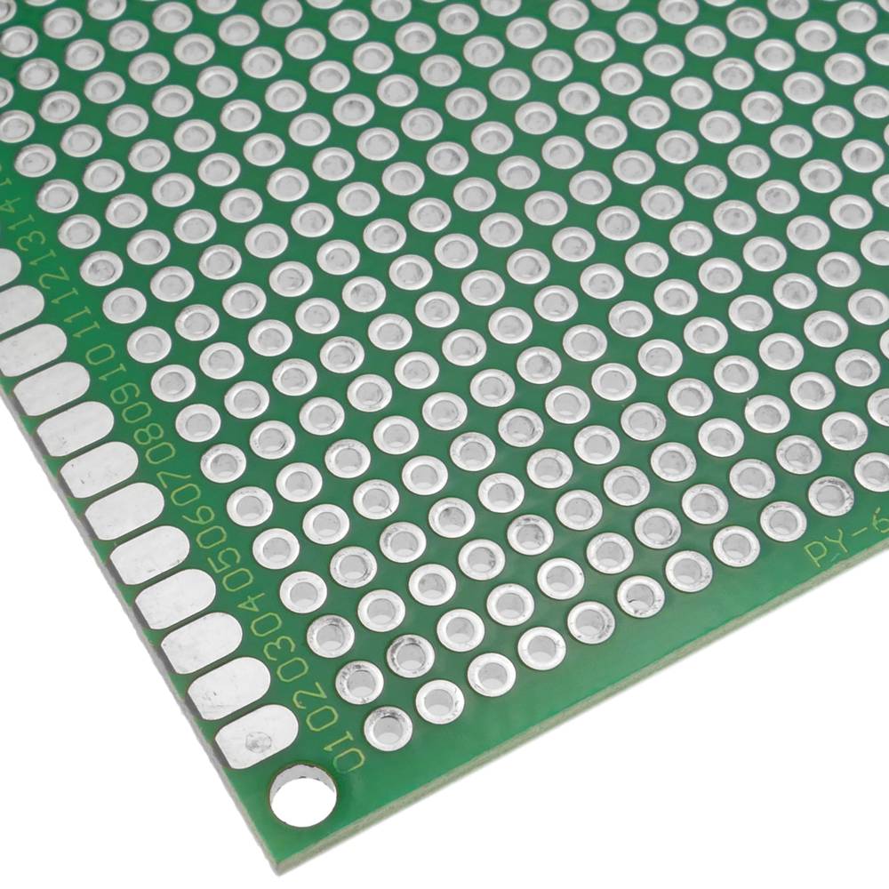 Painel PCB de protótipo y soldadura de lado duplo. Placa matriz de circuito impreso 6x8cm