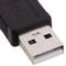 Zwarte USB A Male naar USB B Male Printerkabel 5m