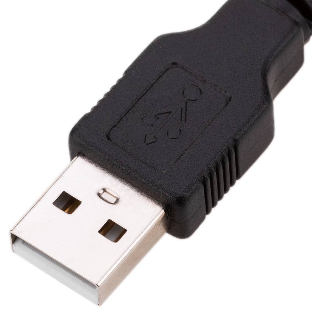 Zwarte USB A Male naar USB B Male Printerkabel 5m