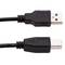 Câble d'imprimante noir USB A mâle vers USB B mâle 10 m