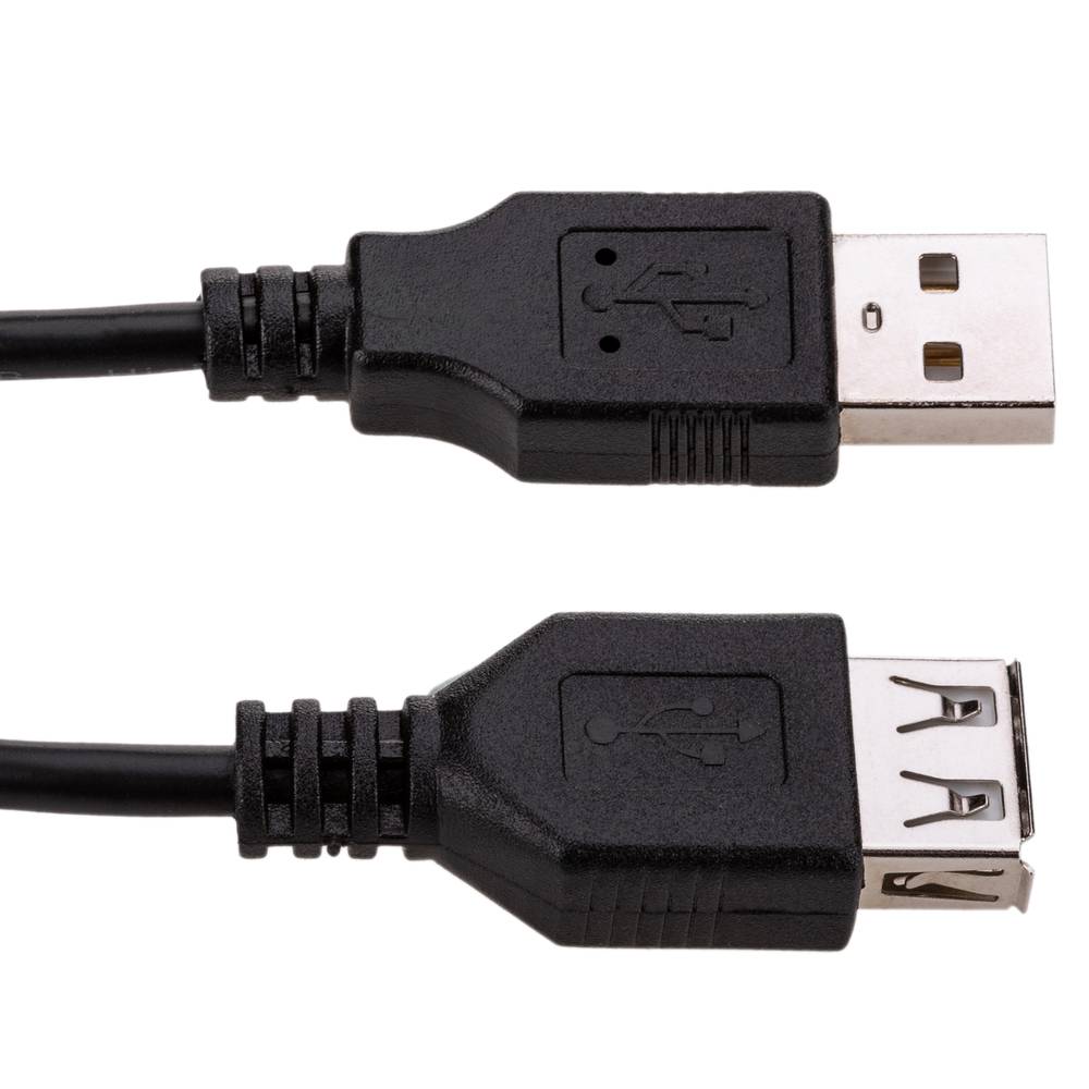 E20C USB Verlängerungskabel USB 2.0 Typ A Stecker - Typ A Buchse Standfuß 1, 5m