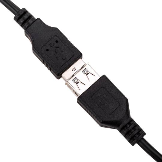 Câble d'extension double USB 2.0 de type A mâle à femelle 30 cm