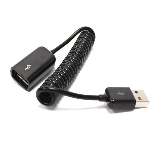 Câble USB 2.0 (AM/AH) 1m bouclés