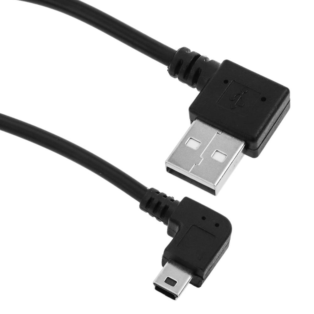 riem schouder Storen Kabel USB-A 2.0 mannelijk haaks op Mini USB-B mannelijk haaks 20 cm -  Cablematic