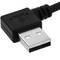 Kabel USB-A 2.0-Stecker abgewinkelt zu Mini USB-B-Stecker abgewinkelt 20 cm