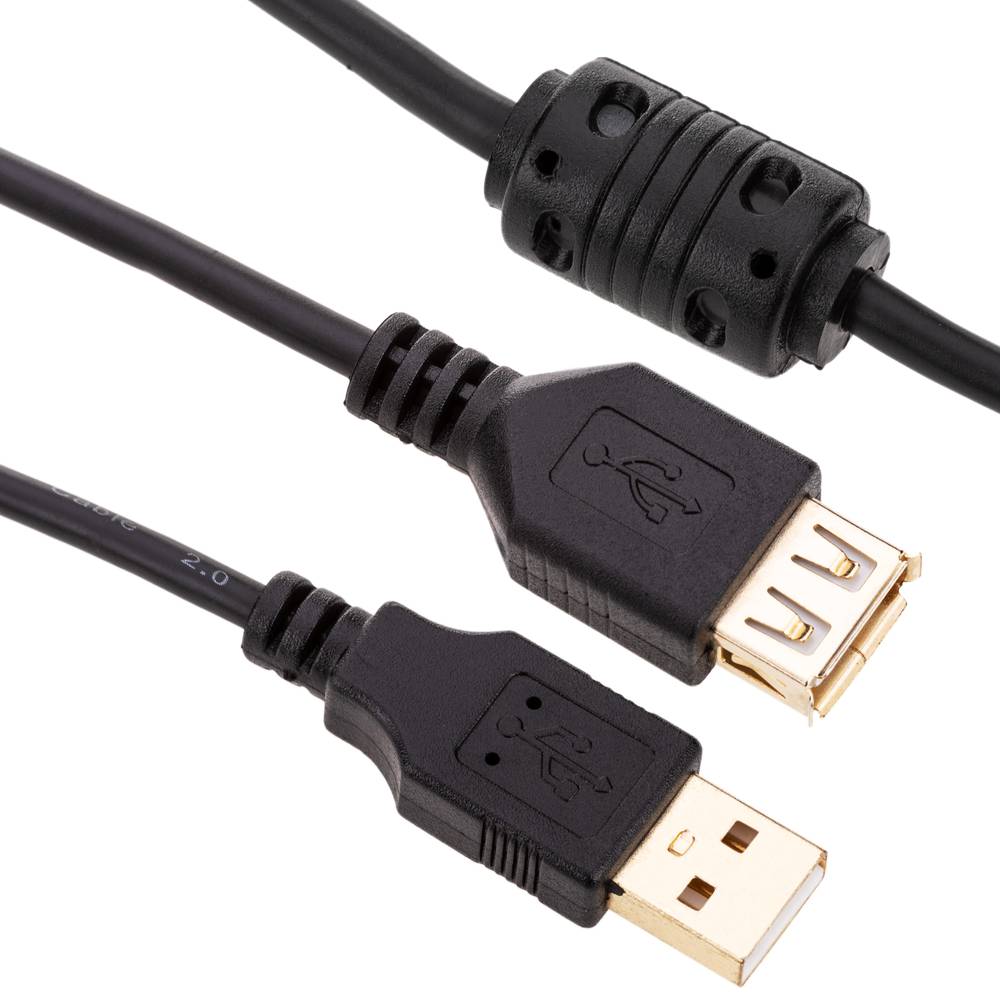 Super cable alargador USB 2.0 de 5 m tipo A Macho a Hembra - Cablematic