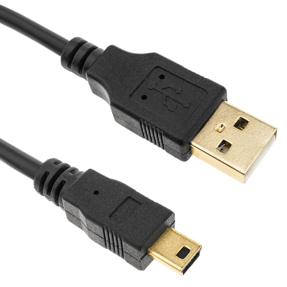 USB 2.0-kabel (AM / MiniUSB5pin-M Type B) 1,8 m - Cablematic