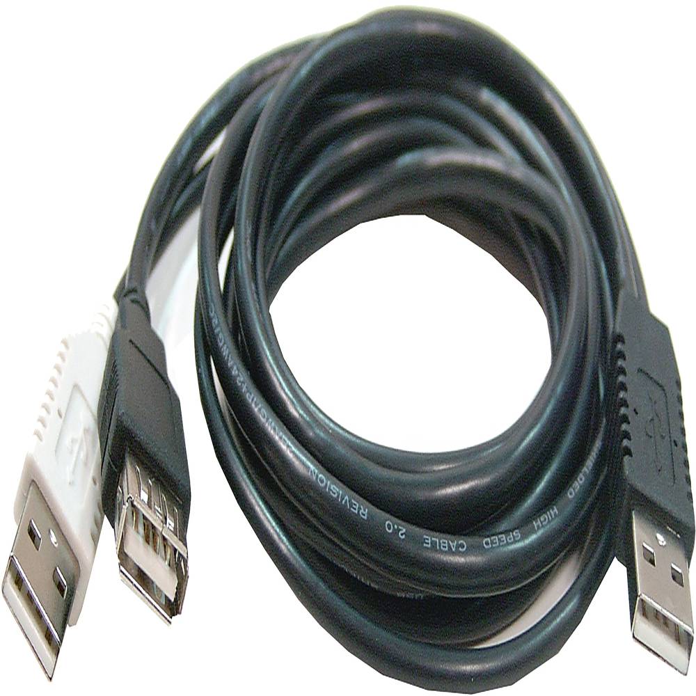 Cable USB 2.0 de doble alimentación 2AM a AH 1.2m