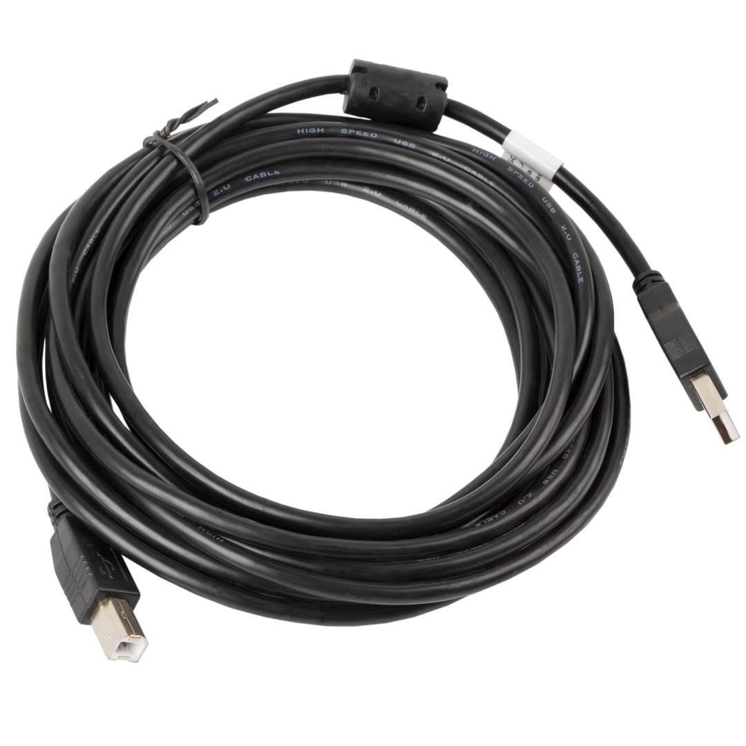 Cable para impresora de Lanberg USB A macho a USB B macho Ferrita 5 m negro CA-USBA-11CC-0050-BK