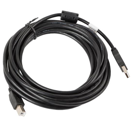 Cable para impresora de Lanberg USB A macho a USB B macho Ferrita 5 m negro CA-USBA-11CC-0050-BK