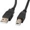 Kabel do drukarki Lanberg USB A męski na USB B męski Ferrytowy 3 m czarny CA-USBA-11CC-0030-BK