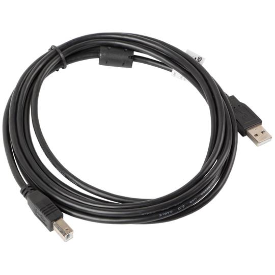 Kabel do drukarki Lanberg USB A męski na USB B męski Ferrytowy 3 m czarny CA-USBA-11CC-0030-BK