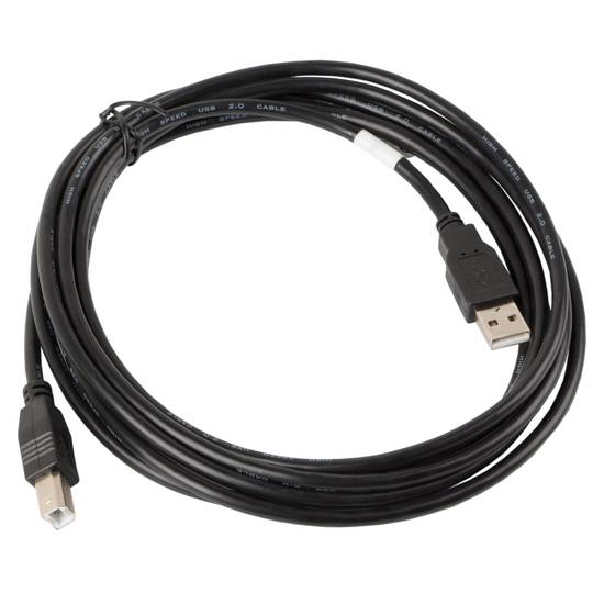 Cabo de impressora Lanberg USB A macho para USB B macho 3 m preto CA-USBA-10CC-0030-BK