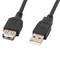 Lanberg USB A 2.0 Stecker auf USB A 2.0 Buchse Verlängerungskabel 1,8 m schwarz CA-USBE-10CC-0018-BK