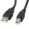 Lanberg Druckerkabel USB A Stecker auf USB B Stecker 5 m schwarz CA-USBA-10CC-0050-BK