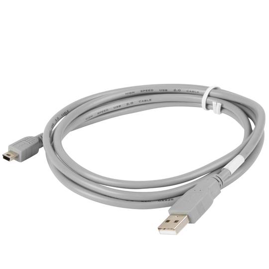 Cable USB de Lanberg USB A 2.0 macho a mini USB macho 1.8 m gris CA-USBK-10CC-0018-S