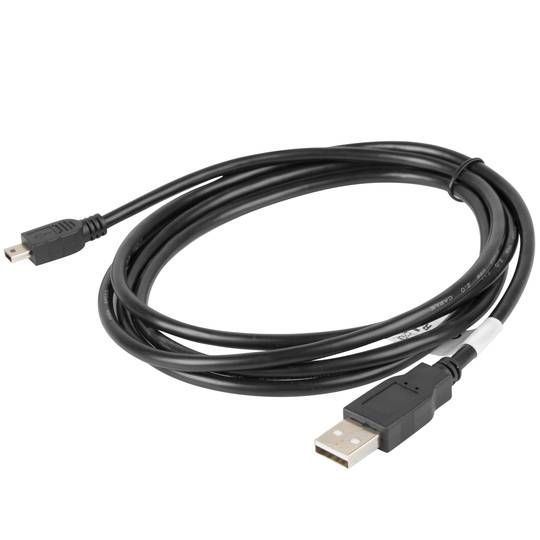 Cable USB de Lanberg USB A 2.0 mascle a mini USB mascle 1.8 m negre CA-USBK-10CC-0018-BK