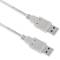 Cable USB 2.0 A mascle a USB A mascle de 1 m de color gris (AM/AM)
