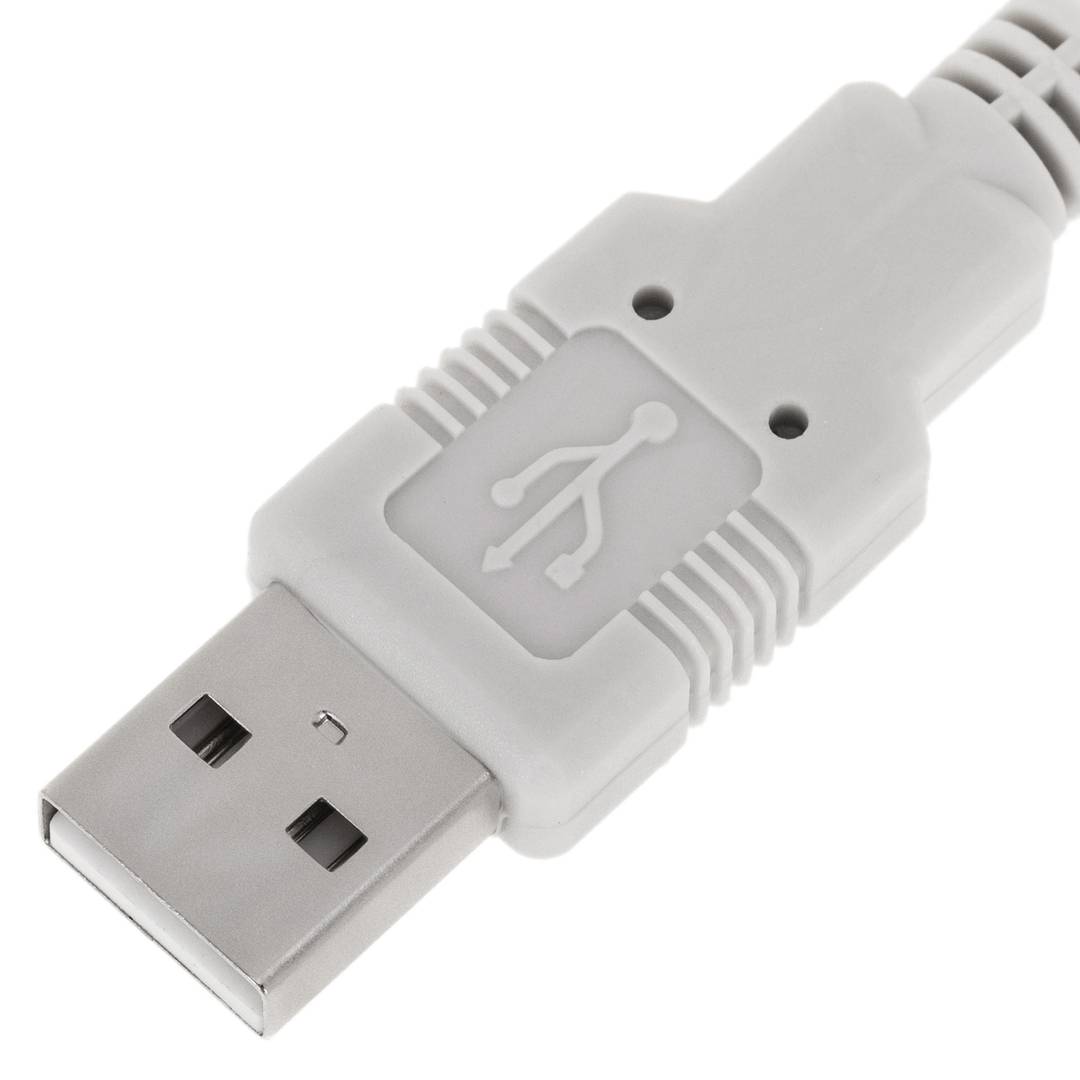 Cable USB 2.0 A mascle a USB A mascle de 1 m de color gris (AM/AM)