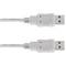 Cable USB 2.0 A macho a USB A macho de 3 m de color gris (AM/AM)