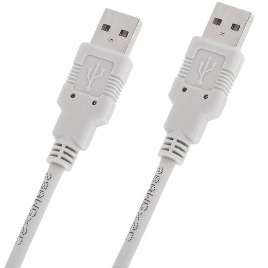 Cable USB 2.0 A macho a USB A macho de 3 m de color gris (AM/AM)