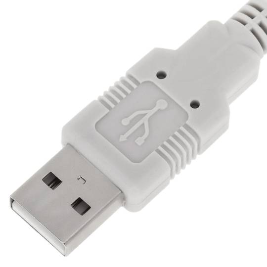 Cable USB 2.0 A macho a USB A macho de 3 m de color gris (AM/AM)