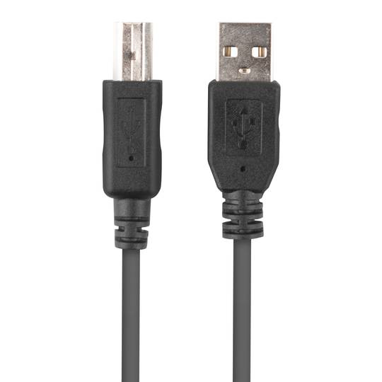 Cable USB-A mascle a USB-B mascle 2.0 de 1.8 m color negre de Lanberg CA-USBA-15CU-0018-BK