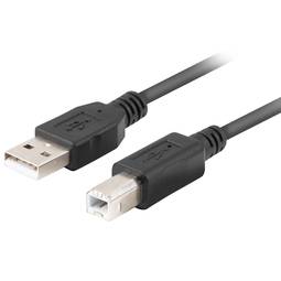 Lanberg USB-A macho para USB-B macho 2.0 cabo 1 m preto CA-USBA-15CU-0010-BK