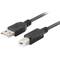 Lanberg USB-A-Stecker auf USB-B-Stecker 2.0-Kabel 1 m schwarz CA-USBA-15CU-0010-BK